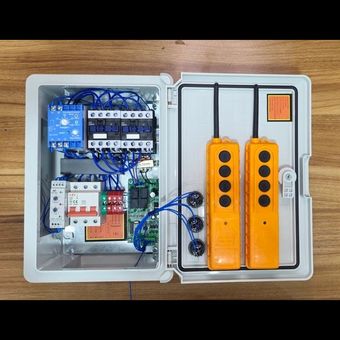 ریموت بالابر ساختمانی سه فاز با کنترل بار و کنترل فاز دو ریموت آن تایم