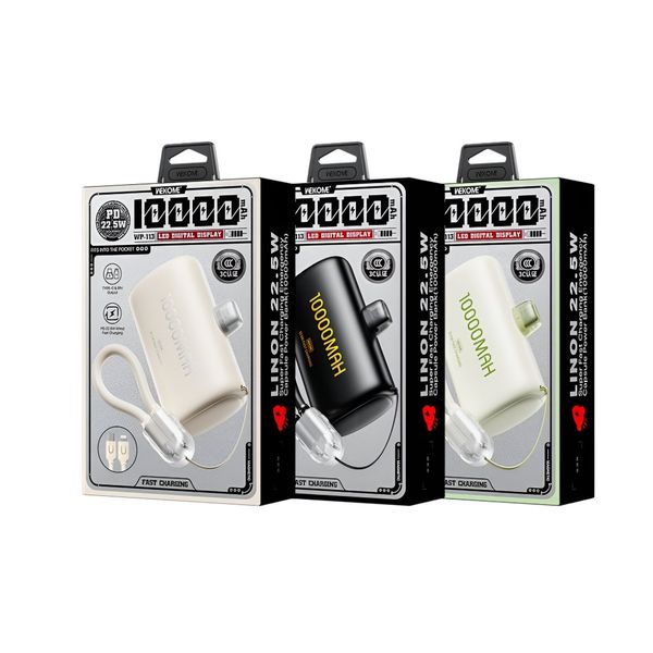 پاوربانک اضطراری برند WEKOME مدل WP-113 ظرفیت 10000 میلی آمپر - تعداد محدود موجود