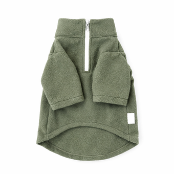 سویشرت پلار سگ و گربه سبز زیتونی | لباس گرم پاییزه و زمستانه پت