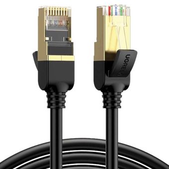 کابل شبکه پچ کورد Cat7 F/FTP یوگرین مدل NW107-11268 طول 1 متر STP مشکی