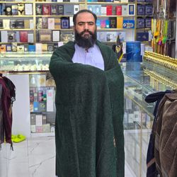 کیس افغانی | پتو افغانی المبارک سبز مات