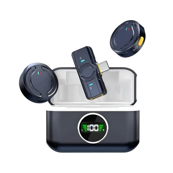 میکروفون یقه ای مدل Q81 بی سیم(دو فرستنده)