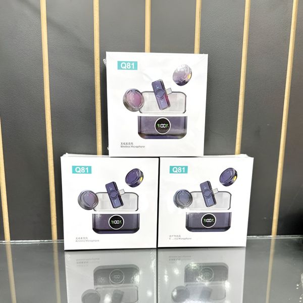 میکروفون یقه ای مدل Q81 بی سیم(دو فرستنده)