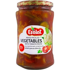 ترشی مخلوط با رب گوجه فرنگی