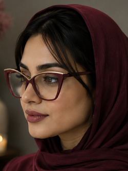 فریم طبی گربه ای زرشڪی