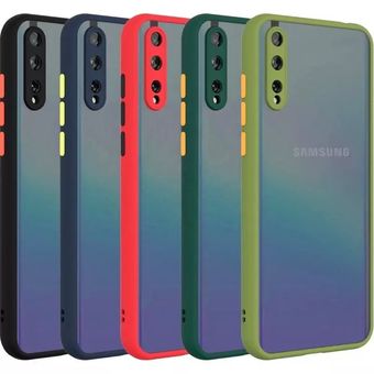 کاور قاب گوشی پشت مات محافظ لنزدار سامسونگ Samsung Galaxy A50