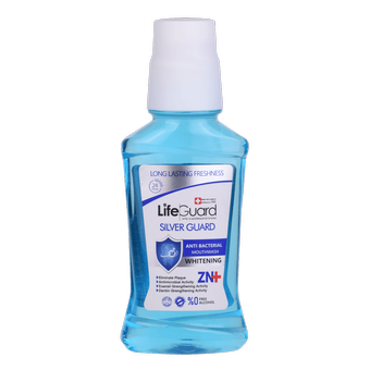 دهانشویه بزرگسال تراست مدل سفیدکننده  (Silver Guard) برند لایف گارد حجم 270 میل