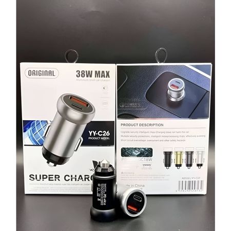 شارژر فندکی 38وات مدل– YY-C26