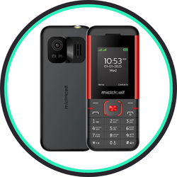 گوشی موبایل Middcell مدل M5310 - مشکی قرمز