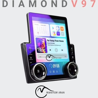 مانیتور لیفان X50 برند دایموند تسلایی 4+64 اپل کارپلی مدل V97 همراه با قاب