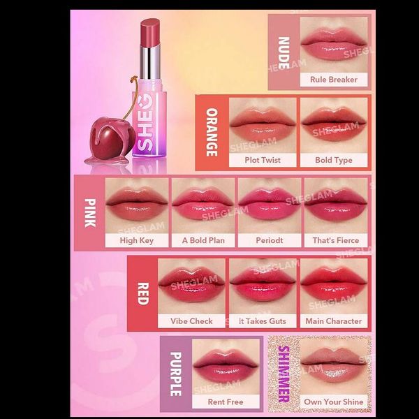 رژ لب جامد براق و مرطوب کننده شاین شیگلم MIRROR KISS HIGH-SHINE LIPSTICK