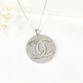 گردنبند نقره زنانه برند CHANNEL عیار 925 ایتالیا کد 2967