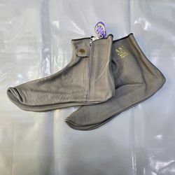 جوراب چرمی | خف چرمی | موزه چرمی طبیعی رنگ خاکستری
