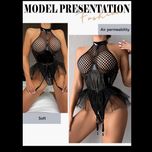 بادی فانتزی  زیپدار به همراه دامن کد: 020