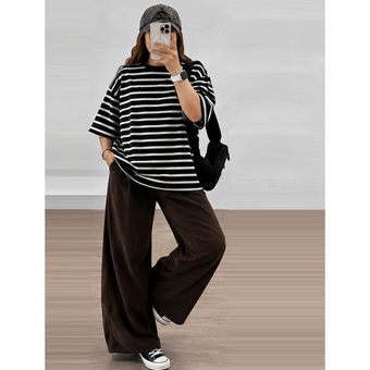 تیشرت باکسی راه راه