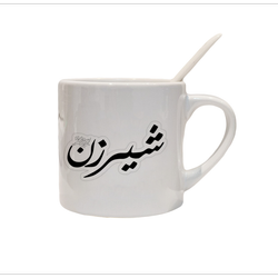 فنجان طرح شیر زن