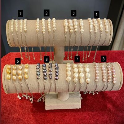 دستبند آسانسوری مروارید پرورشی