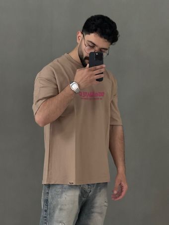 تیشرت دو نخ DSQUARED نسکافه ای