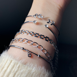 جفت نگین نقره ای