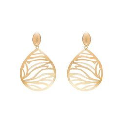 گوشواره طلا 18 عیار زنانه گالری طلای مریم اکرمی طرح اشک کد GH3667