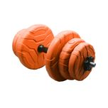 دمبل گرد قابل تنظیم وزن 6 کیلوگرم مدل GS-M-113825 بسته دو عددی