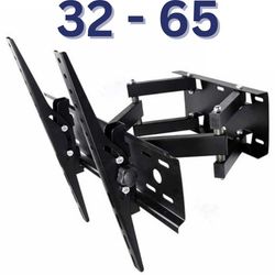 پایه دیواری تلویزیون مدل دو بازو مناسب 32 تا 65 اینچ