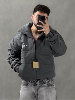 کاپشن نورث فیس خاکستری