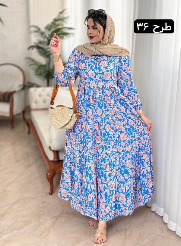 پیراهن فلور آذین کد 1501