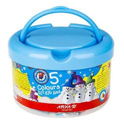 خمیر بازی آریا مدل سطلی 5 رنگ کد