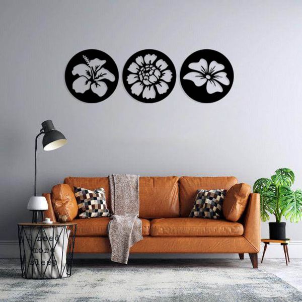 استیکر طرح گل مجموعه 3 عددی