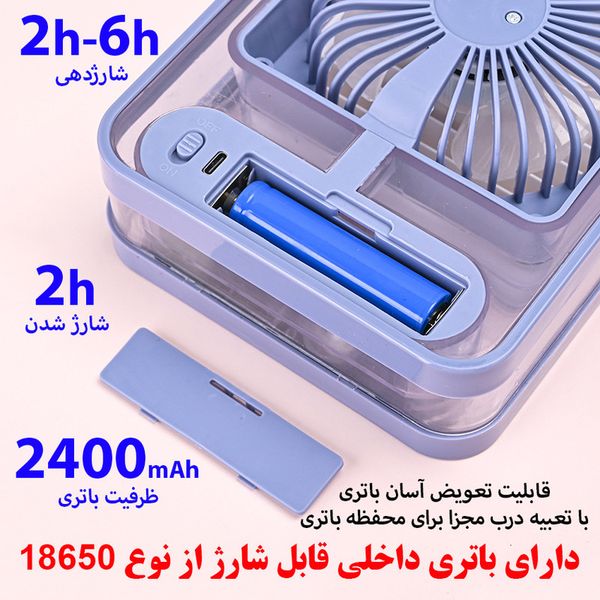 پنکه رومیزی مدل مه پاش