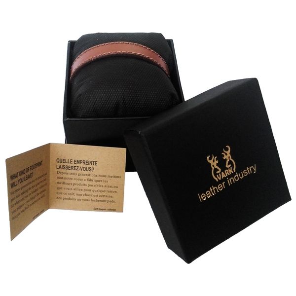 دستبند چرم وارک مدل پرهام کد rb201