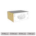 سرویس غذاخوری 102 پارچه چینی زرین ایران طرح رادیانس ساده درجه عالی