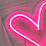 تابلو نئون فلکسی طرح قلب مدل G2