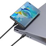 کابل تبدیل 1 به 2 USB-C باسئوس One For Two طول 1.5 متر