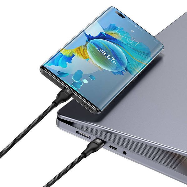 کابل تبدیل 1 به 2 USB-C باسئوس One For Two طول 1.5 متر
