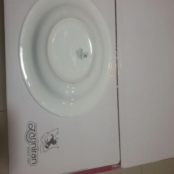 بشقاب خورش خوری چینی زرین ایران مدل هتلی 49 کد 20 درجه عالی بسته 6 عددی