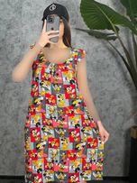 پیراهن نخی چیندار 1028
