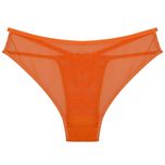 ست شورت و سوتین زنانه تیدامی 724 مدل 340020406 گیپور فنردار رنگ نارنجی