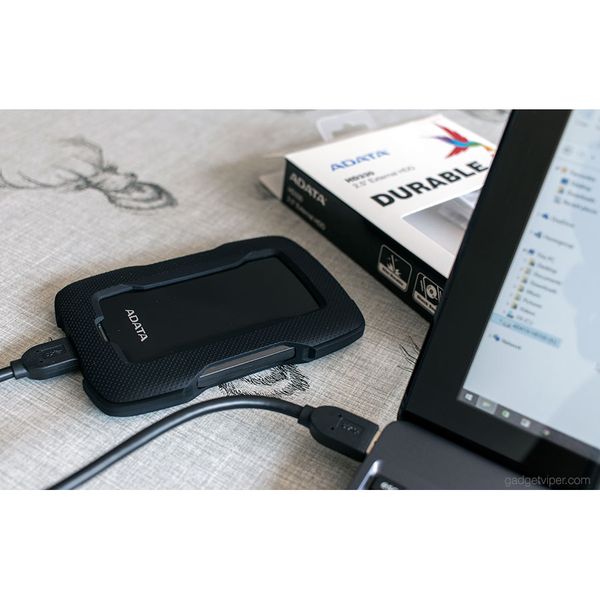 هارد اکسترنال ای دیتا مدل HD330 ظرفیت یک ترابایت دارای رابط USB Type-A 3.2(گارانتی 36 ماهه آونگ 12 ماه بازیابی رایگان اطلاعات)