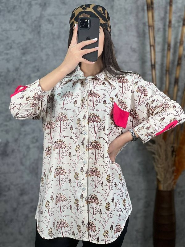 تونیک لینن تک جیب کد 1013