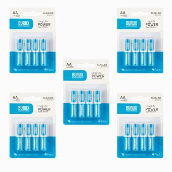 باتری قلمی بروکس مدل آلکالاین AA بسته 20 عددی