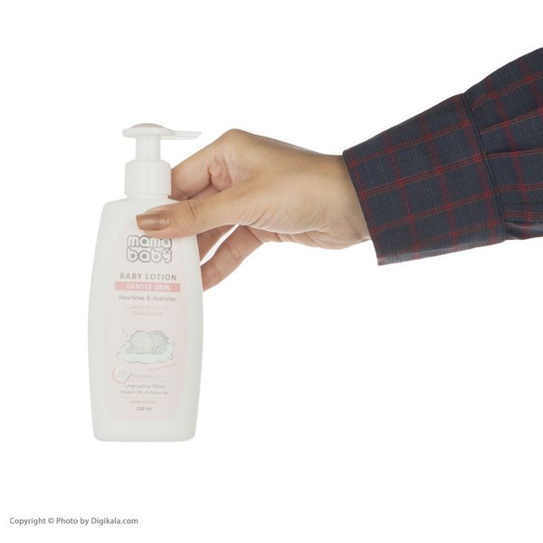 لوسیون بدن نوزاد مامابیبی کد Shea Butter حجم 200 میلی لیتر