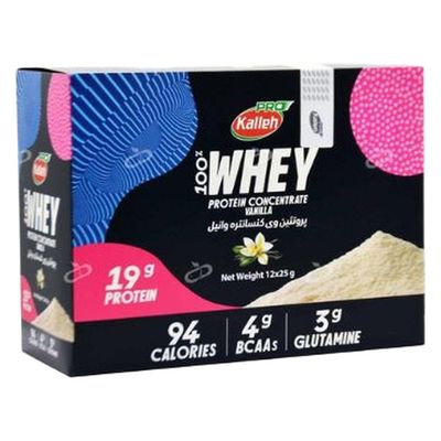 ساشه پروتئین وی وانیلی کاله‌پرو 12 عددی (25 گرم)