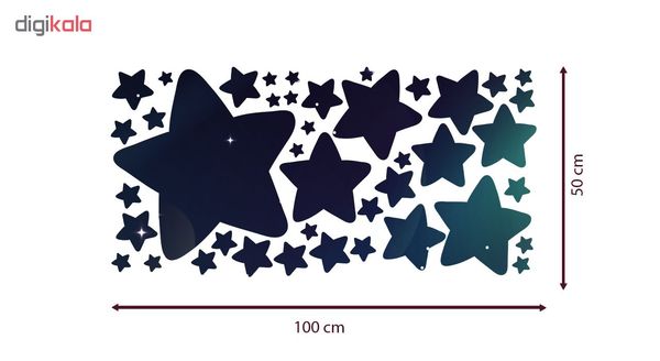 استیکر دیواری صالسو آرت طرح star s1 hk