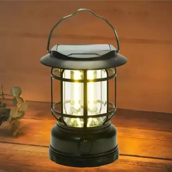 چراغ کمپی شارژی و خورشیدی فانوسی مدل JH-7900