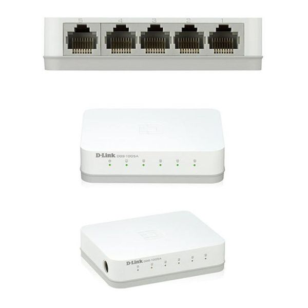 سوییچ دسکتاپ 5 پورت گیگابیتی دی-لینک مدل DGS-1005A
