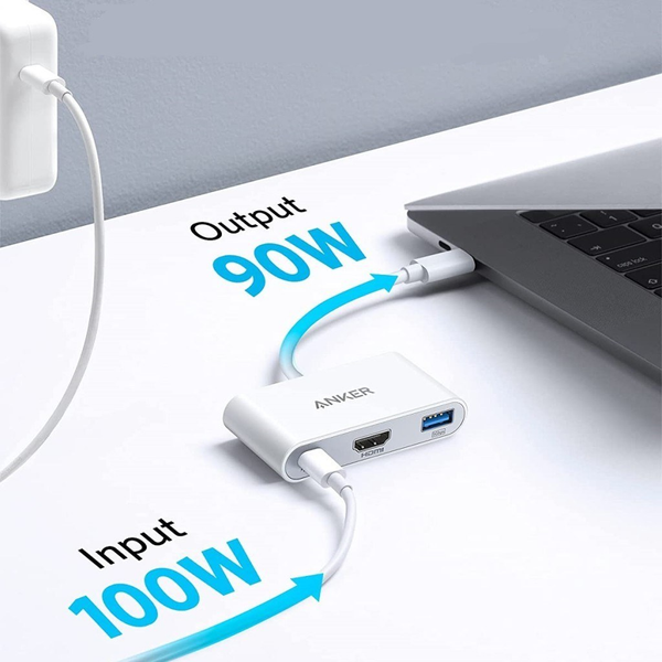 هاب 3 پورت انکر PowerExpand 3-in-1 USB-C PD Hub – مدل A8339