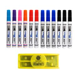 ماژیک وایت برد کرونا طرح تخت مدل CO-4090 به همراه تخته پاک کن بسته 13 عددی