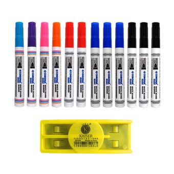 ماژیک وایت برد کرونا طرح تخت مدل CO-4090 به همراه تخته پاک کن بسته 13 عددی